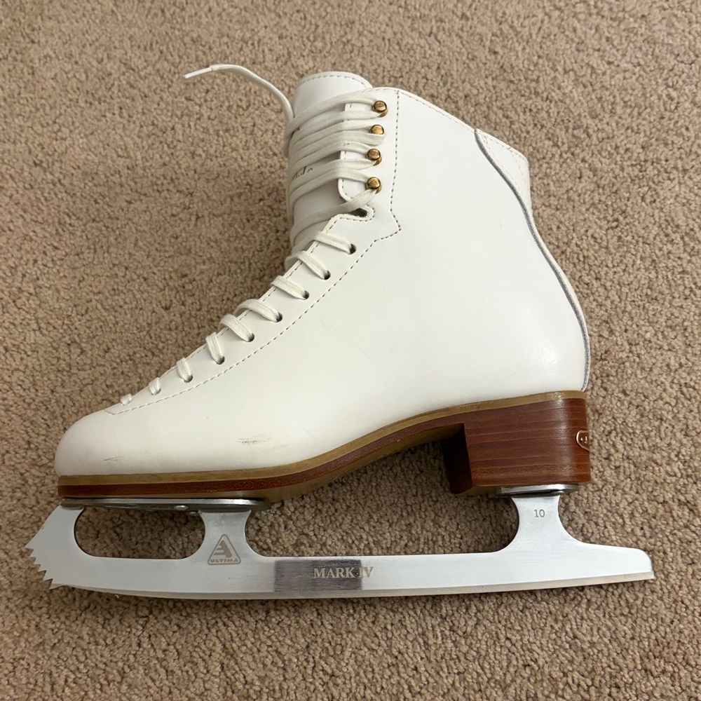 Jackson Freestyle Professional Figure Skates Mark IV Blade Women's Size 8 White - Picture 6 of 11